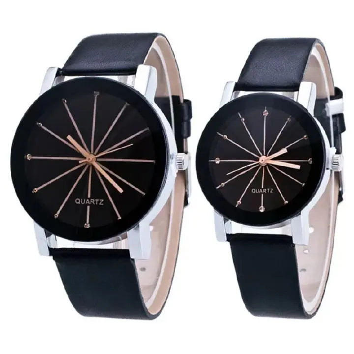 Luxury Couple Watch Set - Matching His & Hers