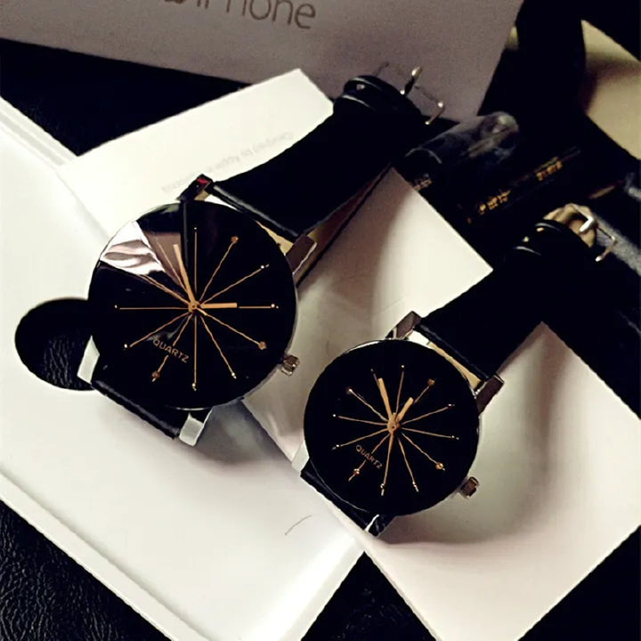 Luxury Couple Watch Set - Matching His & Hers
